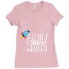 Family Trip To Moon Ladies Fitted T-Shirt