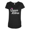 queen libra Maternity Scoop Neck T-shirt