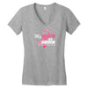 My Daughter Is A Survivor Women's V-Neck T-Shirt