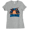 outpost 31 huskies monster version Ladies Fitted T-Shirt