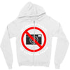 no photos please Zipper Hoodie