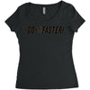 go faster Women's Triblend Scoop T-shirt