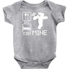 eat sleep mine funny Baby Onesie