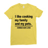 i like cooking Ladies Fitted T-Shirt