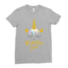 birthday unicorn girl Ladies Fitted T-Shirt