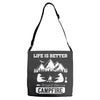 Life Is Better Around The Campfire Adjustable Strap Totes