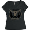 american cowboy Women's Triblend Scoop T-shirt