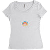 California Sunrise Pocket Women's Triblend Scoop T-shirt
