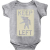 keep left shark Baby Onesie