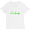 morning coffee heatbeat ekg V-Neck Tee