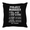 Project Manager Throw Pillow