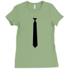 skinny white tie hipster cool school funny awesome geek shirt t shirt Ladies Fitted T-Shirt