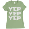 yep yep yep Ladies Fitted T-Shirt