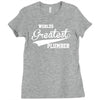 worlds greatest plumber Ladies Fitted T-Shirt