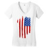 sa distress flag cool american Women's V-Neck T-Shirt
