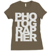 photographer Ladies Fitted T-Shirt