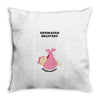 Estimated Delivery September Baby Girl Throw Pillow