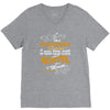 I'm a december woman I was born with my heart V-Neck Tee