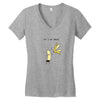 let's get naked Women's V-Neck T-Shirt