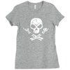 rock skull Ladies Fitted T-Shirt
