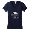 softball mom sequins Women's V-Neck T-Shirt