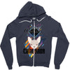 who loves chihuahua Zipper Hoodie