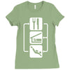 v2 eat sleep scuba dive Ladies Fitted T-Shirt