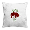 hantin hog Throw Pillow