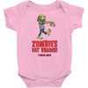 zombies eat brains Baby Onesie
