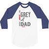 I Wear Grey For My Dad (Brain Cancer Awareness) 3/4 Sleeve Shirt