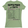 September Girl Facts Virgo Ladies Fitted T-Shirt