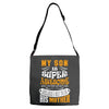 My Son Is Super Awesome His Mother Adjustable Strap Totes