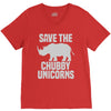 save the chubby unicorns (2) V-Neck Tee
