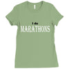 i do marathons Ladies Fitted T-Shirt