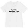 first line second line V-Neck Tee
