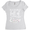 in a world full of grinches be a cindy lou who Women's Triblend Scoop T-shirt