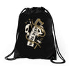 work hard until die Drawstring Bags