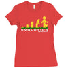 evolution of lego man Ladies Fitted T-Shirt