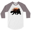 Bear Adventure With Rose 3/4 Sleeve Shirt