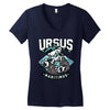 polar bear hunting Women's V-Neck T-Shirt