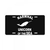 narwhals License Plate