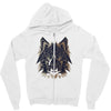 polygon wolf Zipper Hoodie