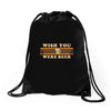 Wish You Were Beer Drawstring Bags