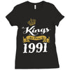 kings are born in 1991 Ladies Fitted T-Shirt