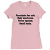 funny t shirt parachute for sale only used once never opened small sta Ladies Fitted T-Shirt
