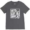 v3 eat sleep hockey V-Neck Tee