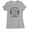 house music Ladies Fitted T-Shirt