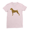 leopard pattern Ladies Fitted T-Shirt