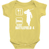eat sleep battlefield 4, funny Baby Onesie