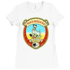 dogs bollocks beer label ideal birthday present or gift Ladies Fitted T-Shirt